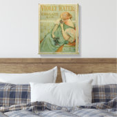 Poster adverteren "Violet Water" door Colgate & Co Canvas Afdruk (Insitu (Slaapkamer))