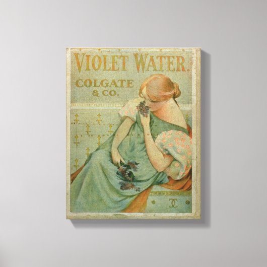Poster adverteren "Violet Water" door Colgate & Co Canvas Afdruk (Voorkant)