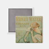 Poster adverteren "Violet Water" door Colgate & Co Magneet (Voorkant / Achterkant)