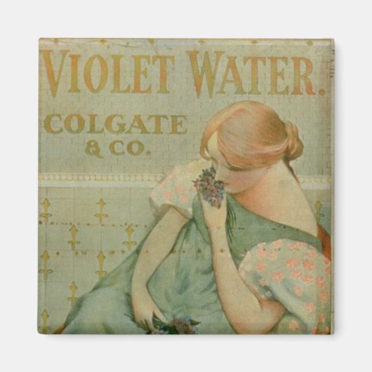 Poster adverteren "Violet Water" door Colgate & Co Magneet (Voorkant)