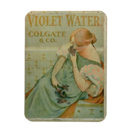 Poster adverteren "Violet Water" door Colgate & Co Magneet (Verticaal)