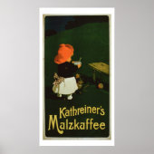 Poster adverteren voor "Kathreiner's Malt Coffee" (Voorkant)