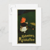 Poster adverteren voor "Kathreiner's Malt Coffee" Briefkaart (Voorkant / Achterkant)