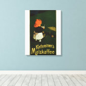Poster adverteren voor "Kathreiner's Malt Coffee" Canvas Afdruk (Insitu (Houten vloer))