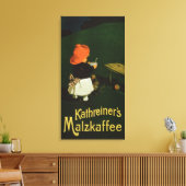 Poster adverteren voor "Kathreiner's Malt Coffee" Canvas Afdruk (Insitu (Woonkamer))