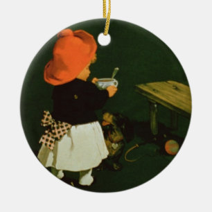 Poster adverteren voor "Kathreiner's Malt Coffee" Keramisch Ornament