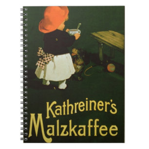 Poster adverteren voor "Kathreiner's Malt Coffee" Notitieboek