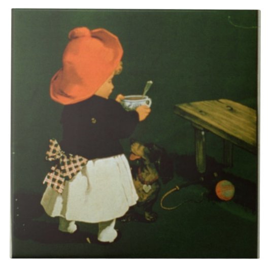 Poster adverteren voor "Kathreiner's Malt Coffee" Tegeltje (Voorkant)