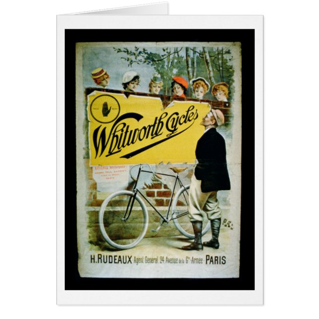 Poster adverteren "Whitworth Cycles", Parijs (colo (Voorkant)