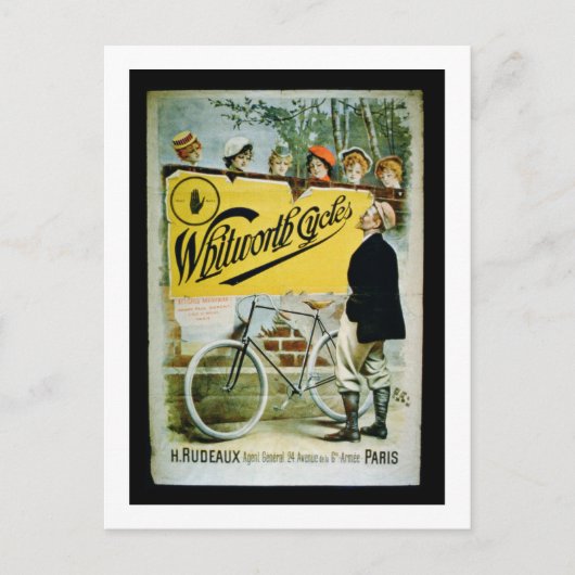 Poster adverteren "Whitworth Cycles", Parijs (colo Briefkaart (Voorkant)