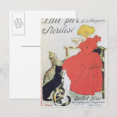 Poster adverteren zuiver gesteriliseerde melk briefkaart (Voorkant / Achterkant)