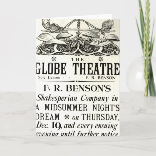 Poster adverterene Dream van een 'van de Midzomer Kaart (Voorkant)