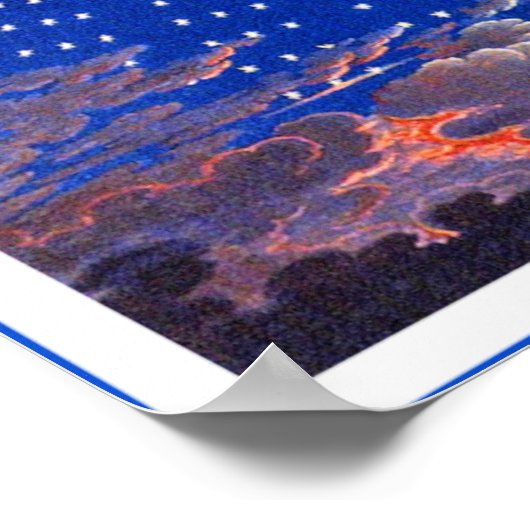 Poster/afdruk: Ad Astra - "Naar de sterren" Poster (Hoek)