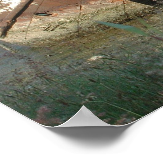 Poster/Afdruk: afgedankte boot Poster (Hoek)