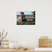 Poster/Afdruk: afgedankte boot Poster (Keuken)