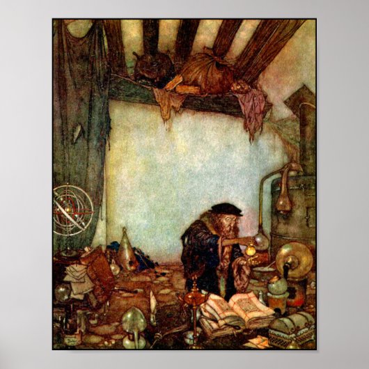 Poster/Afdruk: Alchemist en Zijne Gold-Edmund Dula Poster (Voorkant)