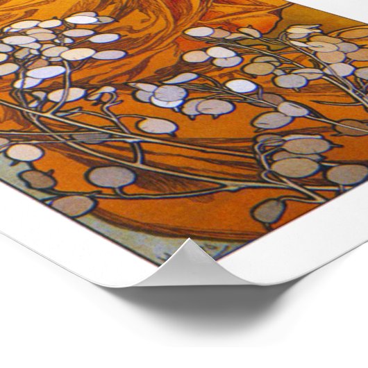 Poster/Afdruk: Alphonse Mucha - Topaz Poster (Hoek)