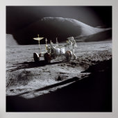 Poster/Afdruk: Astronaut Irwin op Moon Poster (Voorkant)