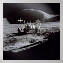 Poster/Afdruk: Astronaut Irwin op Moon