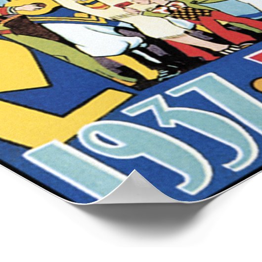 Poster/Afdruk: Carnaval 1937 Panama Poster (Hoek)