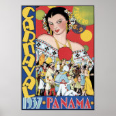 Poster/Afdruk: Carnaval 1937 Panama Poster (Voorkant)