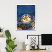 Poster/Afdruk; de Oogste Moon Poster (Thuiskantoor)