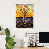 Poster/afdruk fiets:  Frans Poster ~ ~ (Thuiskantoor)