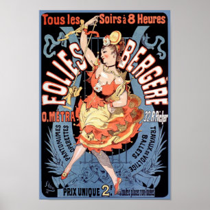 Poster/Afdruk: Folies Bergere - Cheret Poster