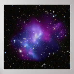 Poster/afdruk: Galaxy Cluster Poster