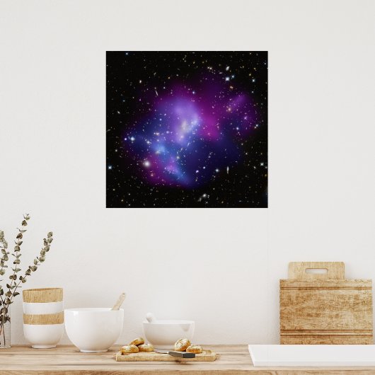 Poster/afdruk: Galaxy Cluster Poster (Keuken)