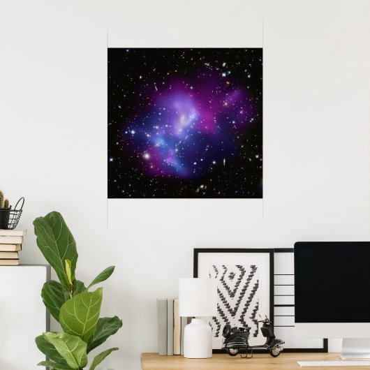 Poster/afdruk: Galaxy Cluster Poster (Thuiskantoor)