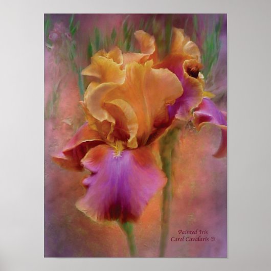 Poster/afdruk geverfd Iris Art Poster (Voorkant)