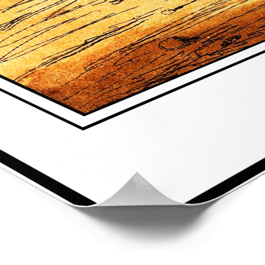 Poster/afdruk: Het hobbypaard: fietsprototype Poster (Hoek)