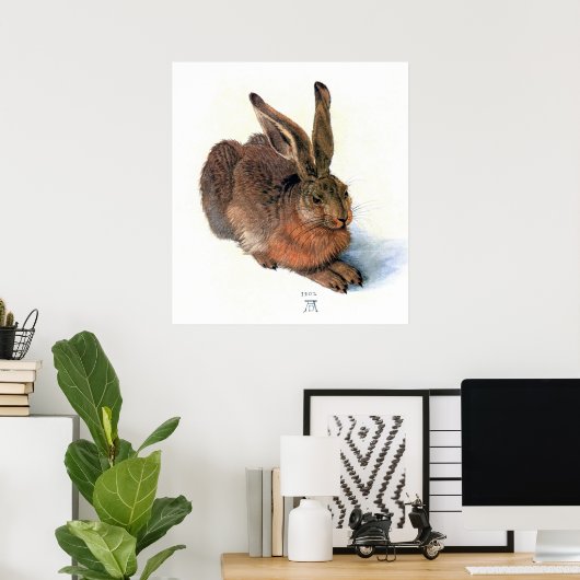 Poster/Afdruk: Het konijn Poster (Thuiskantoor)