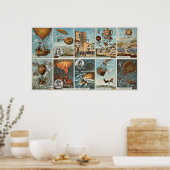 Poster/Afdruk: Hot Air-ballonnen - droom van vluch Poster (Keuken)