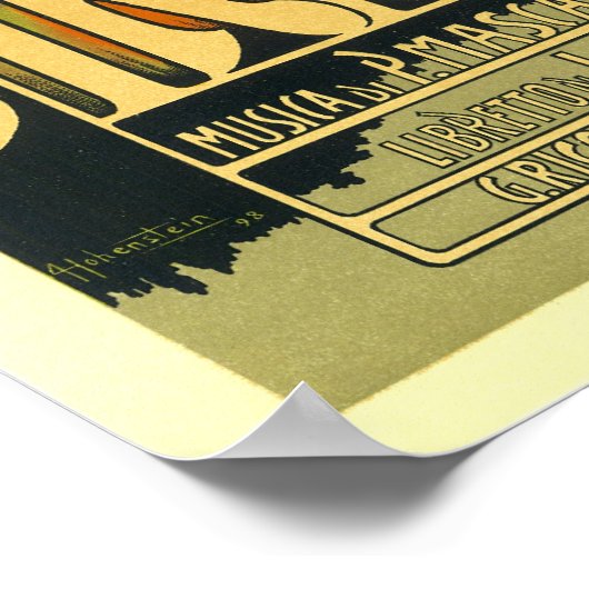 Poster/afdruk: Iris - Art Nouveau Poster (Hoek)