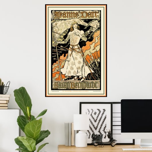 Poster/Afdruk: Jeanne d'Arc, Sarah Bernhardt Poster (Thuiskantoor)