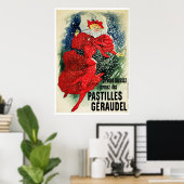 Poster/Afdruk: Jules Cheret - Pastilles Geraudel Poster (Thuiskantoor)