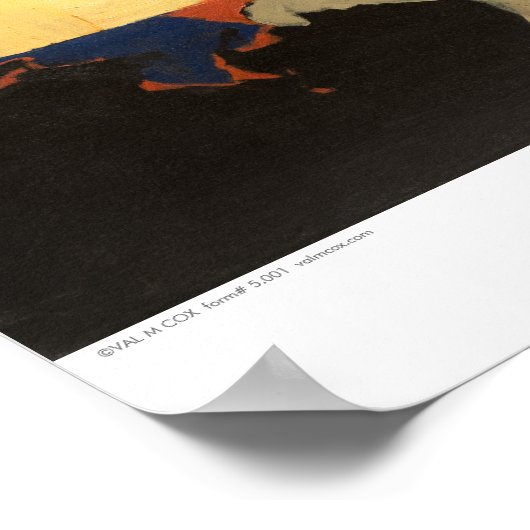 Poster/Afdruk: "Landschap:dankbaarheid" Poster (Hoek)