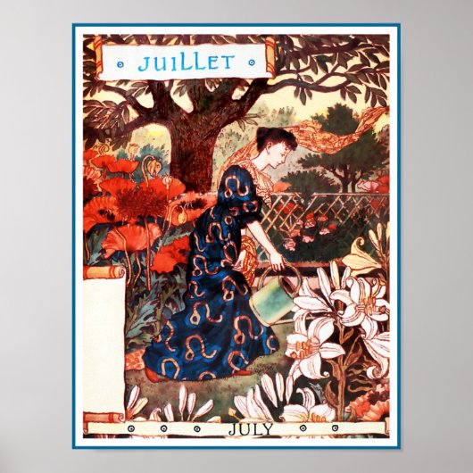 Poster/Afdruk: maand juli - juli Poster (Voorkant)