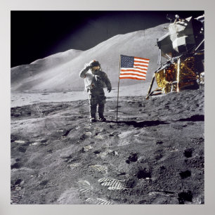 Poster/afdruk: Man over Moon - NASA 1969 Poster