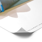 Poster/Afdruk: "Monoliet 1-Aqua" Poster (Hoek)