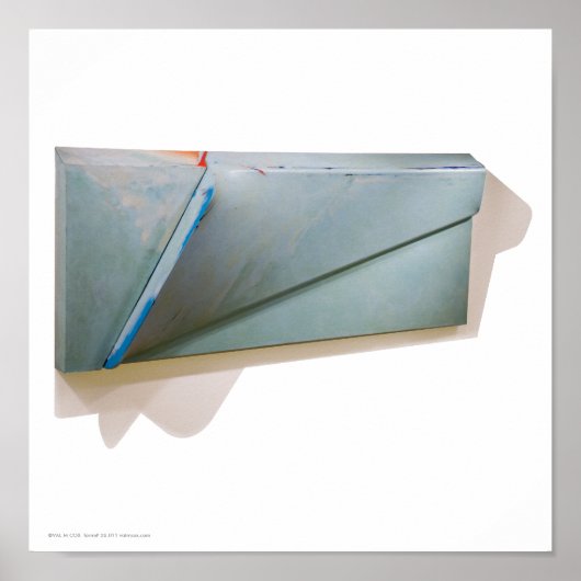 Poster/Afdruk: "Monoliet 1-Aqua" Poster (Voorkant)