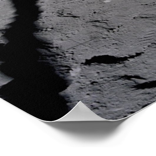 Poster/Afdruk: Moonwalk & American Flag Poster (Hoek)