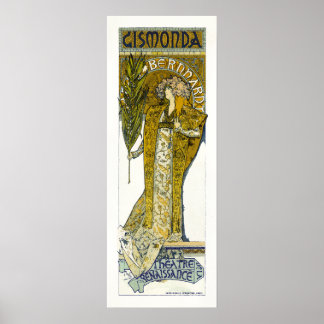 Poster/Afdruk: Mucha - Sarah Bernhardt - Gismonda Poster