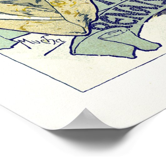 Poster/Afdruk: Mucha - Sarah Bernhardt - Gismonda Poster (Hoek)