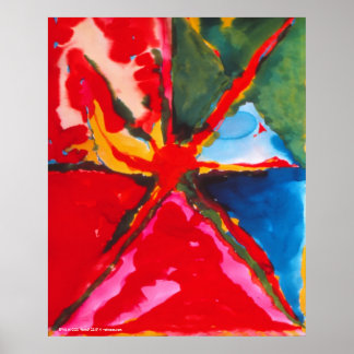 Poster/Afdruk: naar het midden Poster