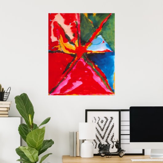 Poster/Afdruk: naar het midden Poster (Thuiskantoor)