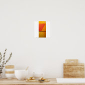 Poster/Afdruk: "Overlay I-Oranje" Poster (Keuken)