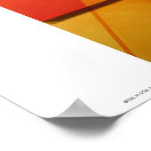 Poster/Afdruk: "Overlay I-Oranje" Poster (Hoek)